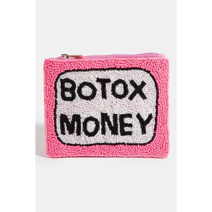 Botox Money Beaded Purse