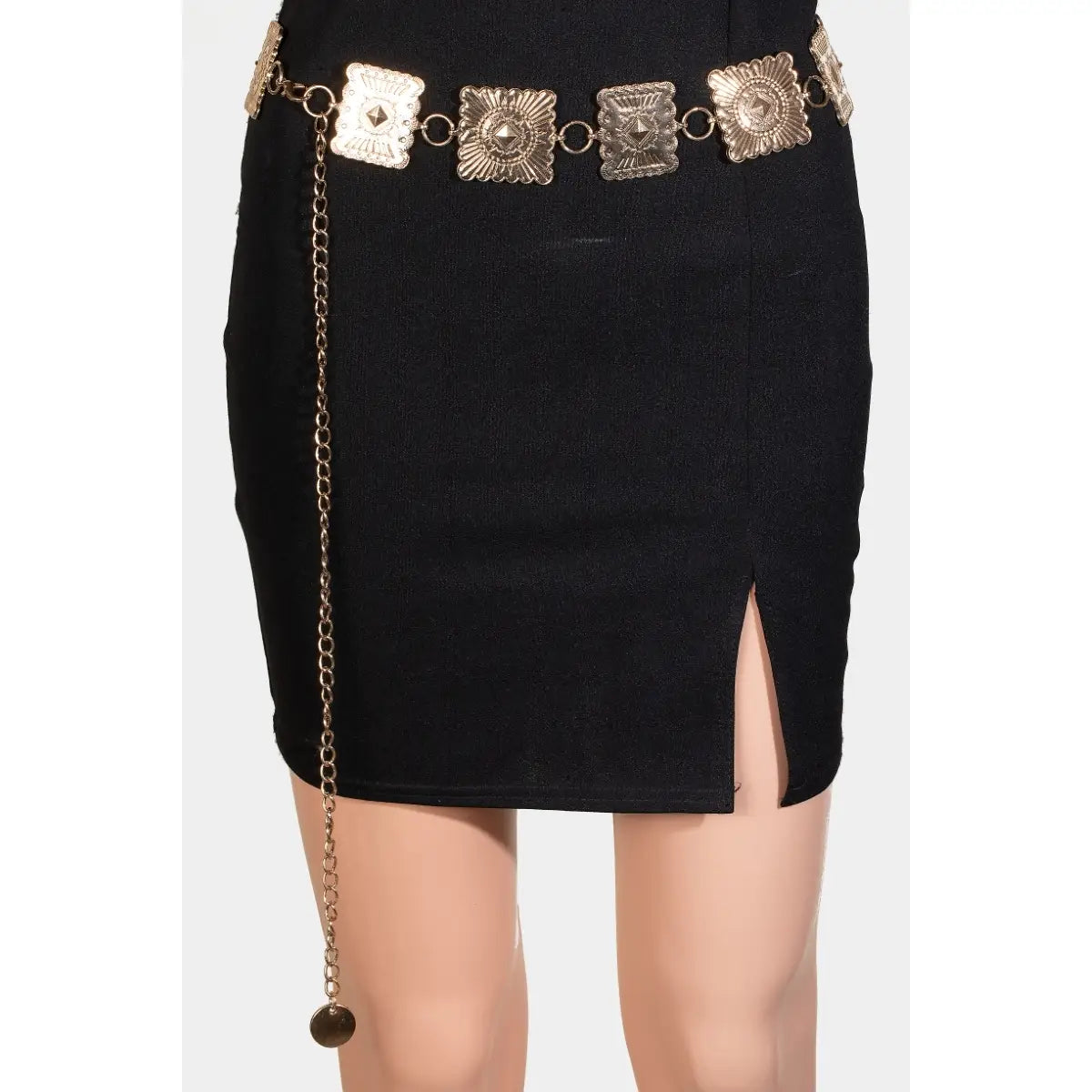 Square Western Chain Belt