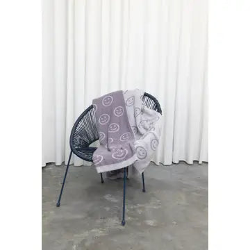 Smiley Face Throw Blanket