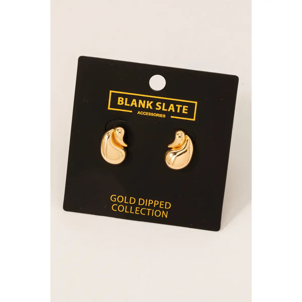 Gold Dipped Double Teardrop Earrings