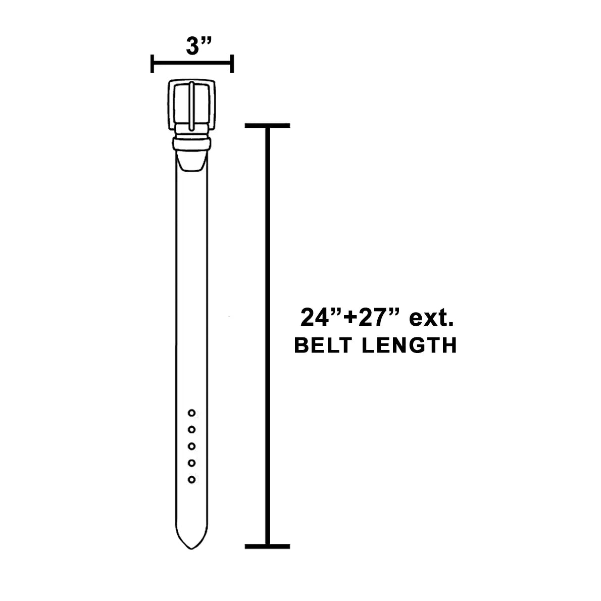 Square Western Chain Belt