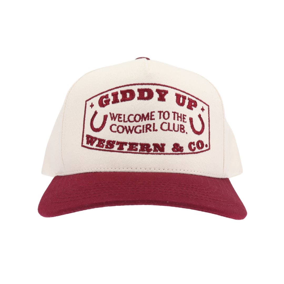Giddy Up Embroidered Trucker Hat