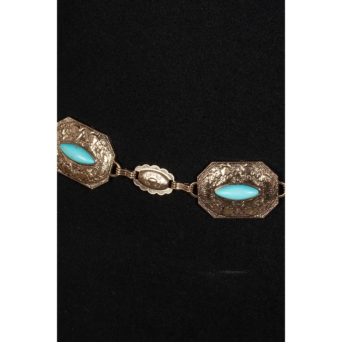 Turquoise Stud Western Chain Belt