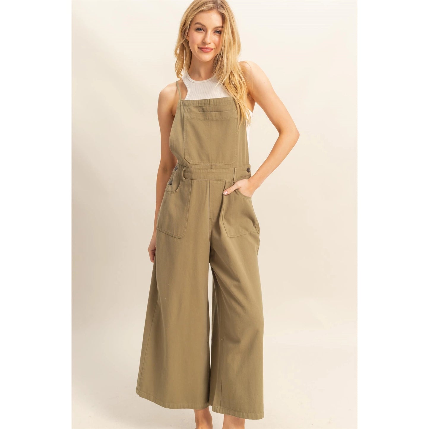 Twill Pocket Overalls