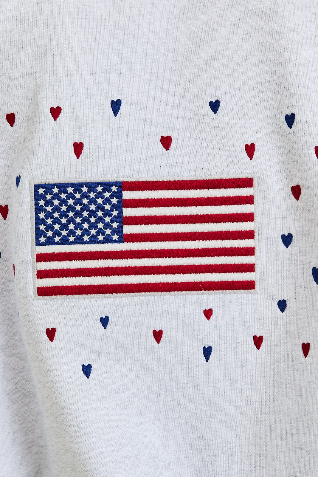 "USA" Long Sleeve Crew Neck Oversized Sweatshirt