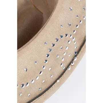 Western Star Band Studded Cowboy Hat