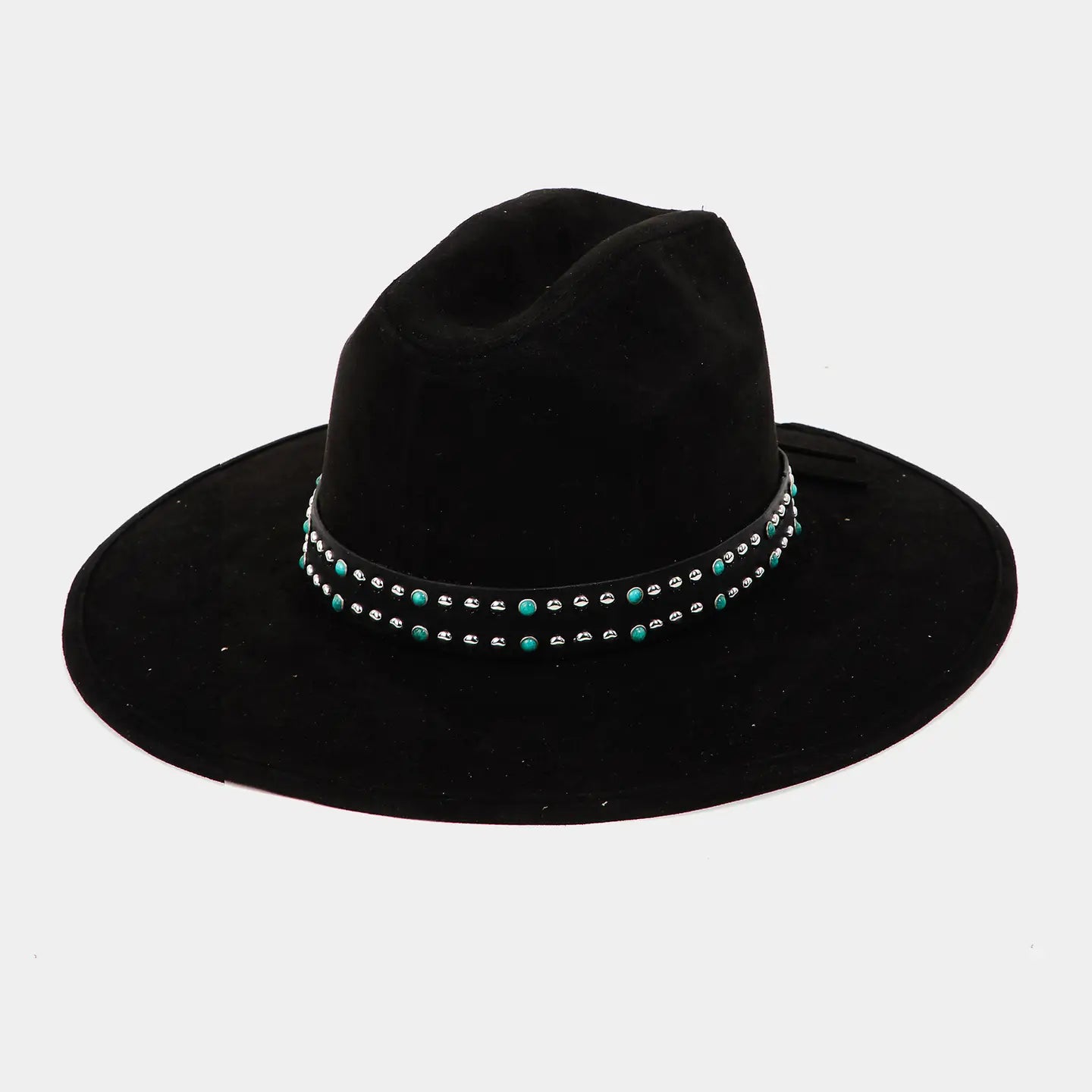 Lisa Studded Wide Brim Hat