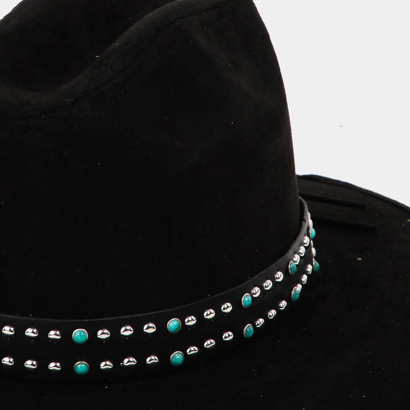 Lisa Studded Wide Brim Hat