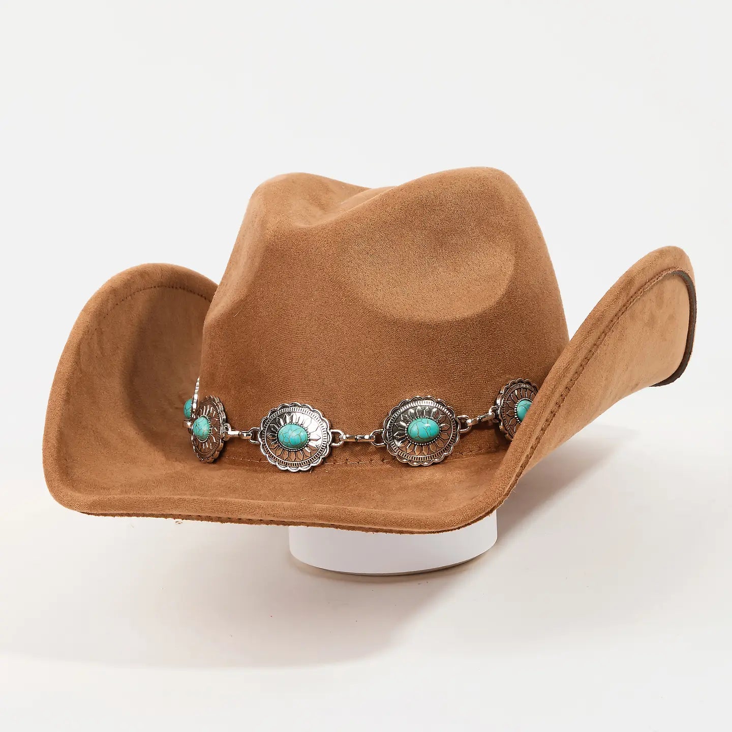 Turquoise Oval Stone Cowboy Hat