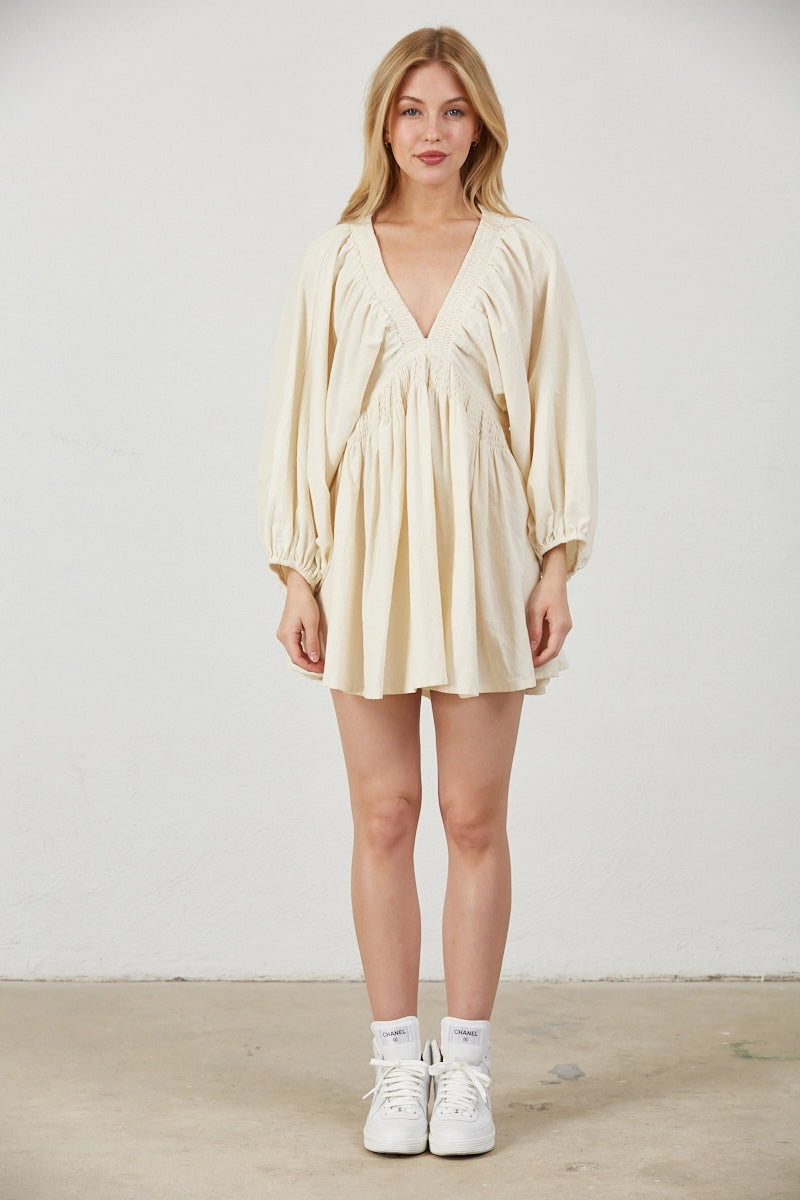 Billowy Sleeves Dress