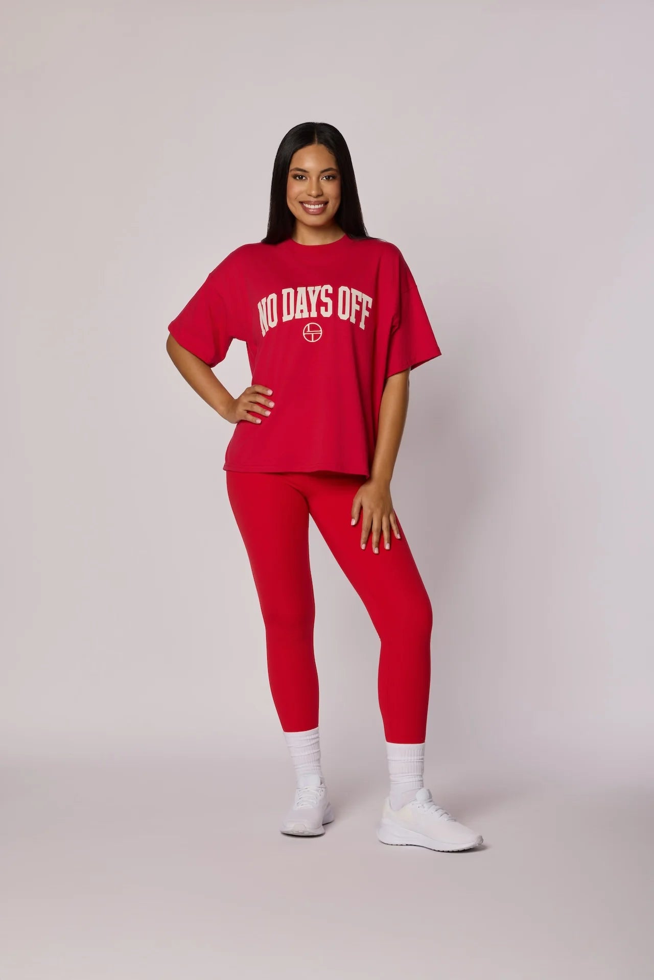 "NO DAYS OFF" Tee - MAGA Red
