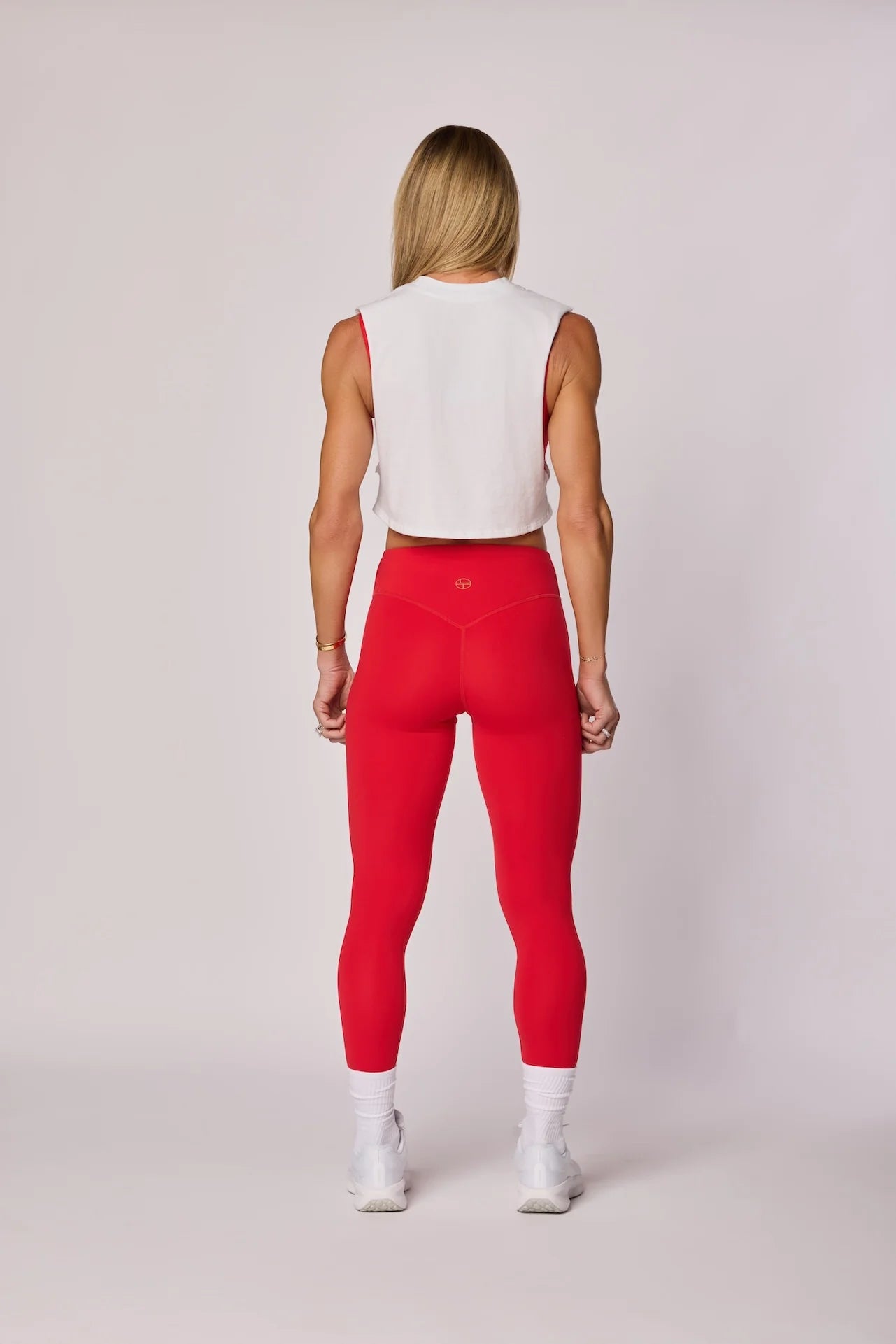 USA Crop Tank - Optic White
