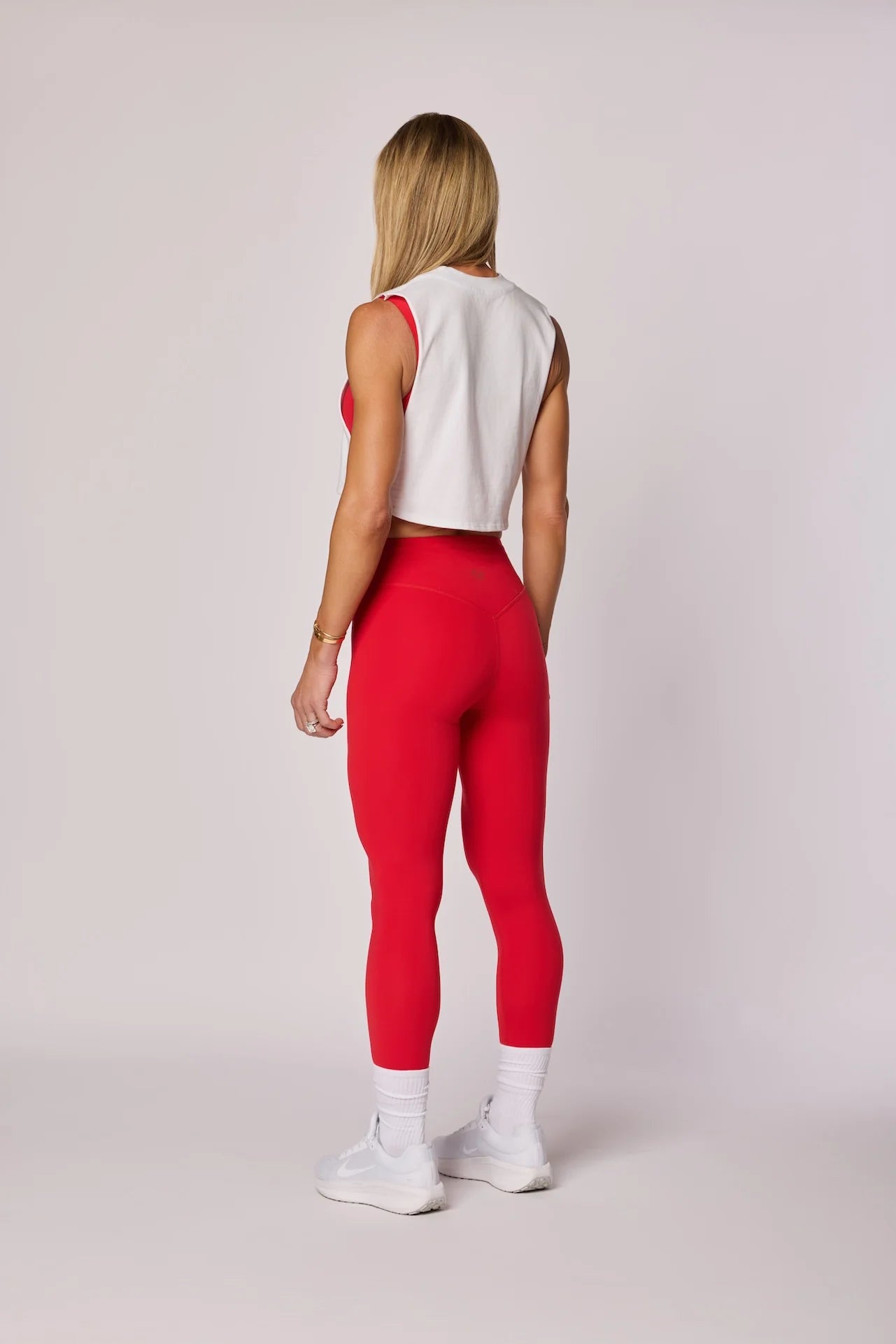 USA Crop Tank - Optic White