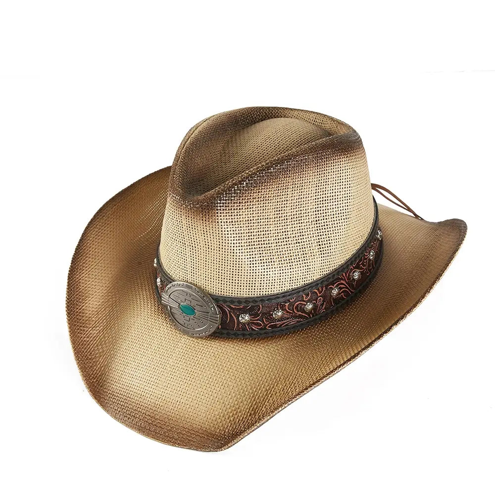 Western Concho Band Cowboy Hat