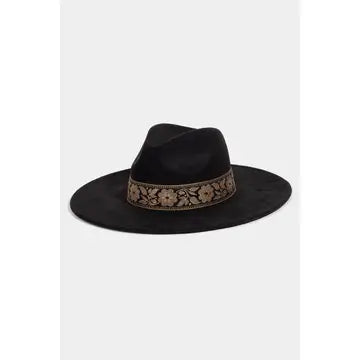 Wide Brim Flower Hat
