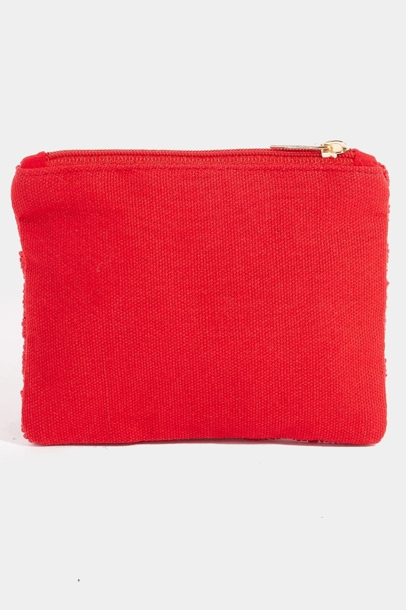 I love you a latte beaded coin purse