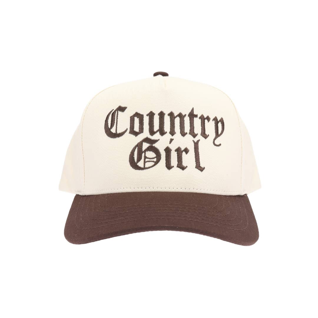 Country Girl Embroidered Trucker Hat