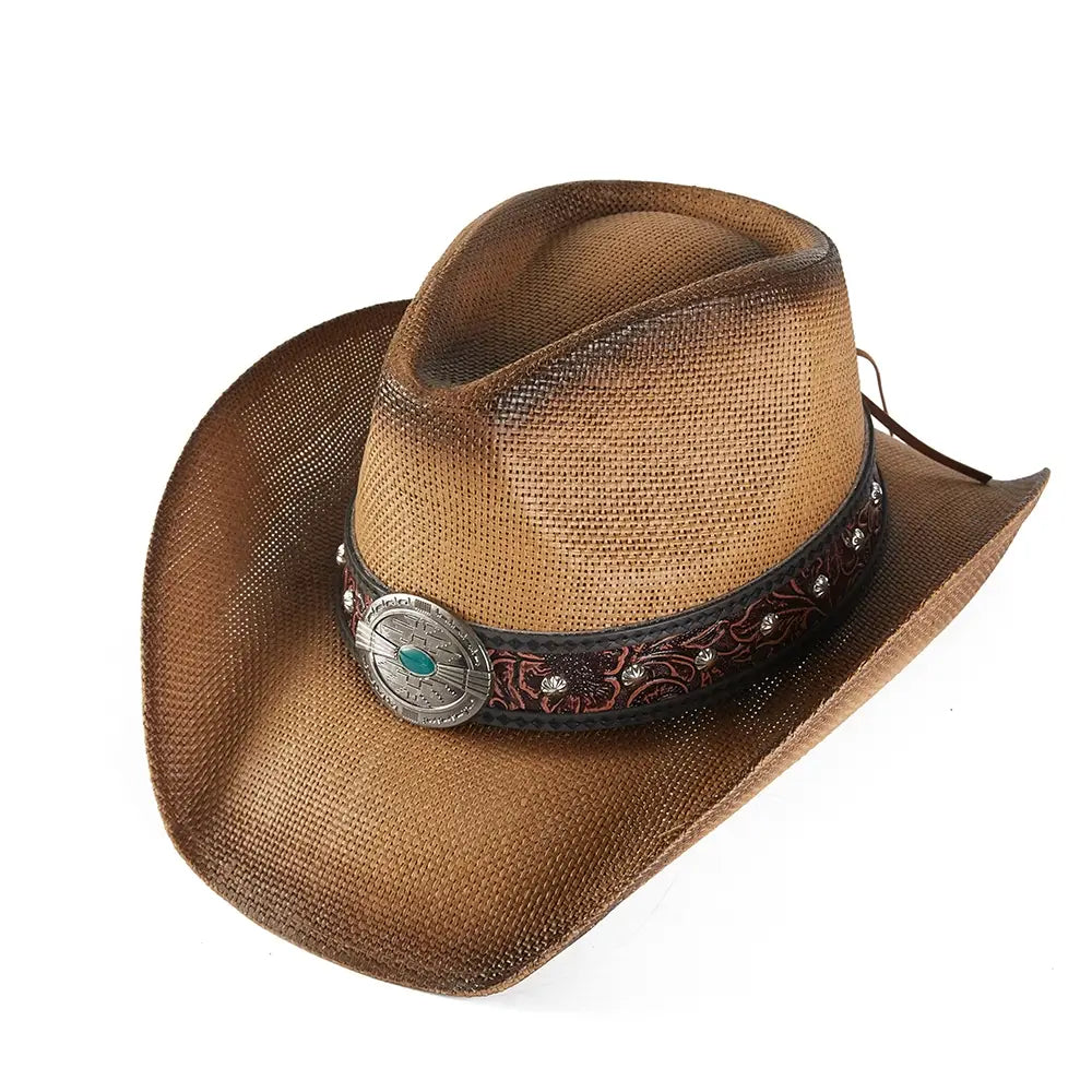 Western Concho Band Cowboy Hat