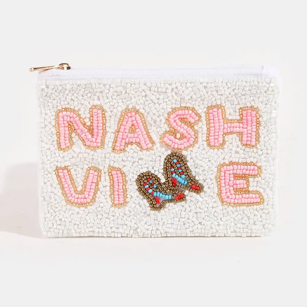 Nashville Boots beaded coin purse
