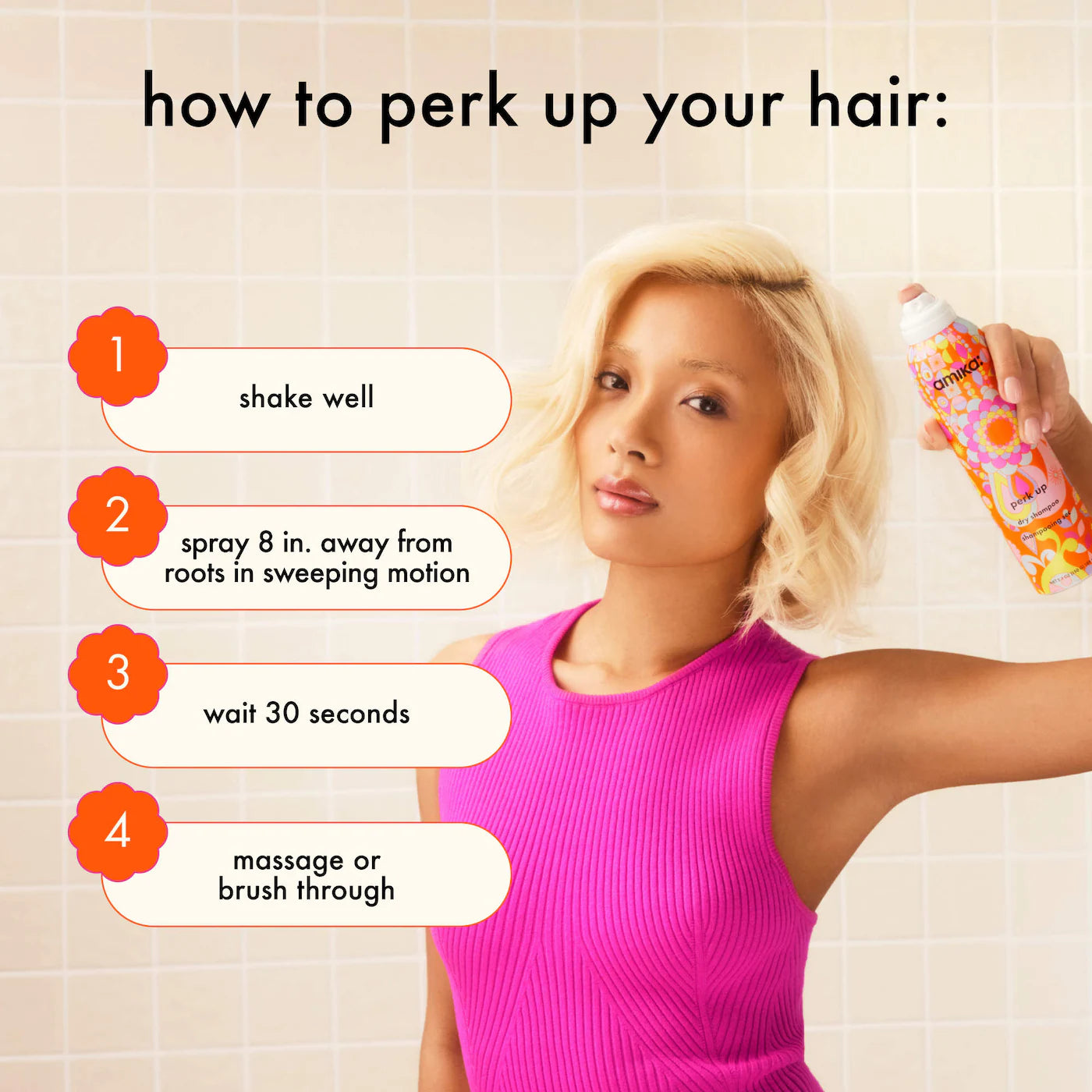perk up talc-free dry shampoo 5.3 oz / 232 ml - amika