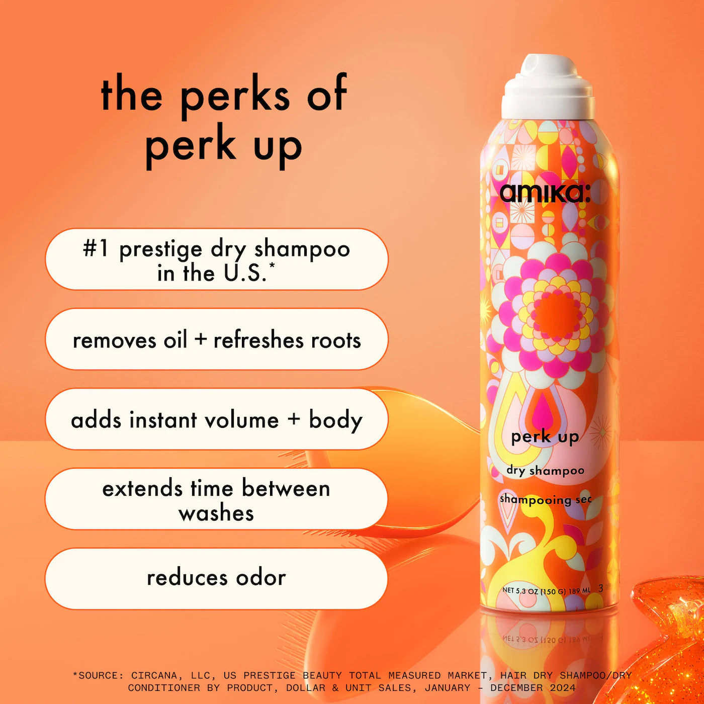 perk up talc-free dry shampoo 5.3 oz / 232 ml - amika