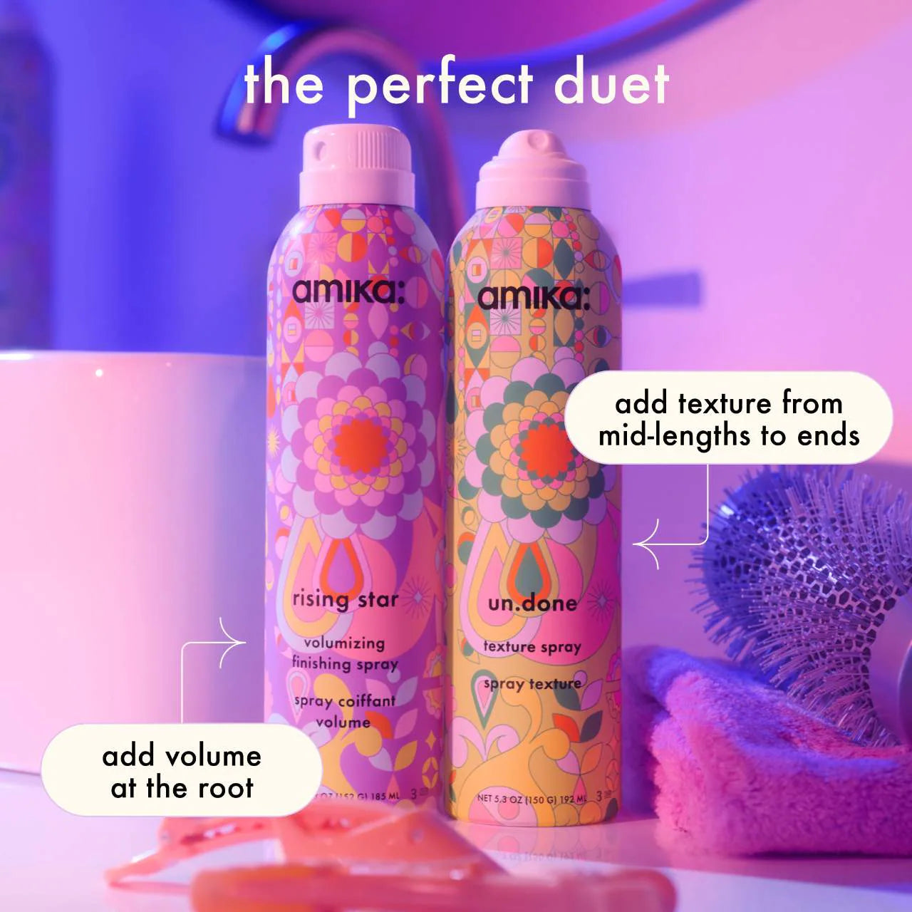 un.done volume and matte texture spray 5.3 oz / 192 ml - amika