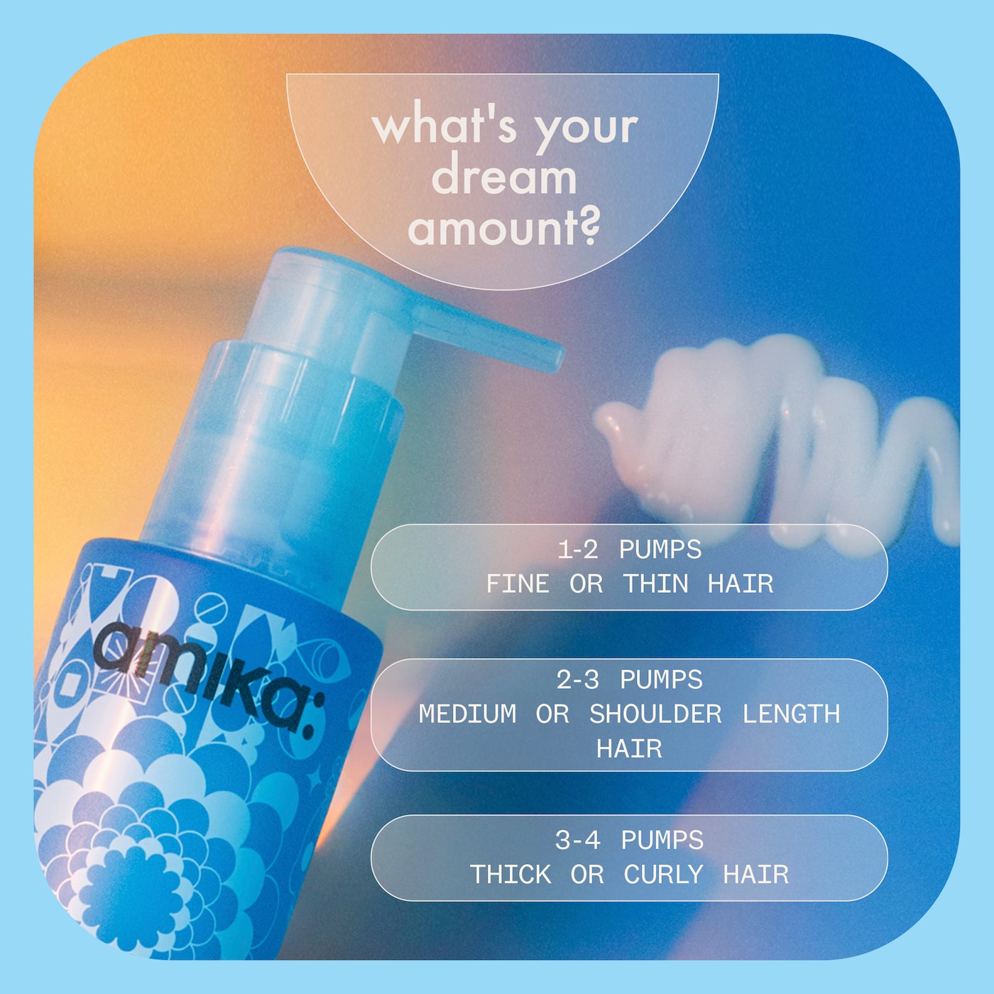 dream routine overnight hydrating hair mask 3.38 oz / 100 ml - amika