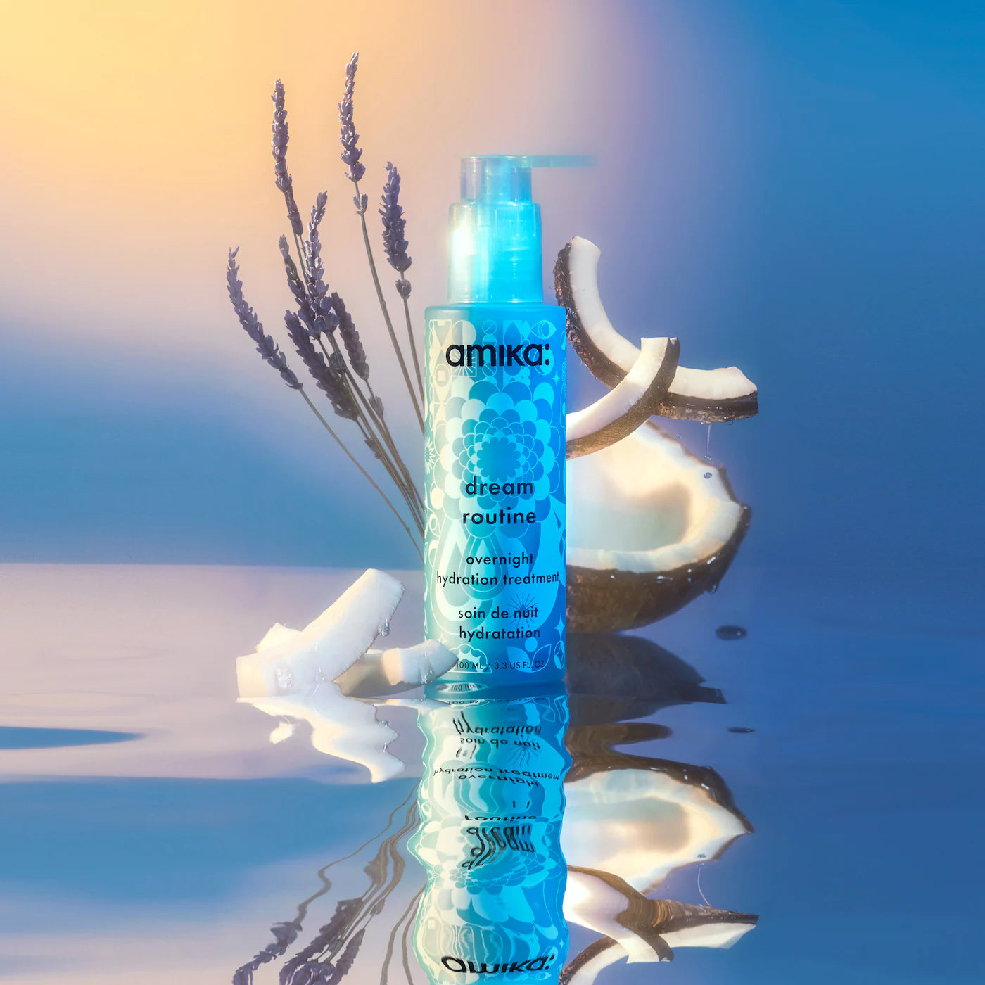 dream routine overnight hydrating hair mask 3.38 oz / 100 ml - amika