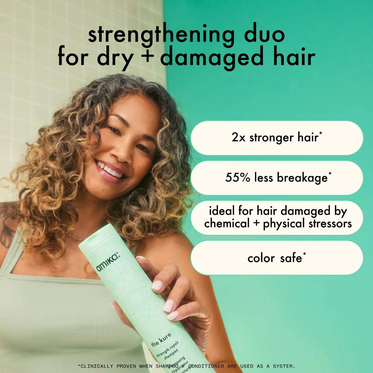 the kure strength repair conditioner 9.2 oz / 275 ml - amika