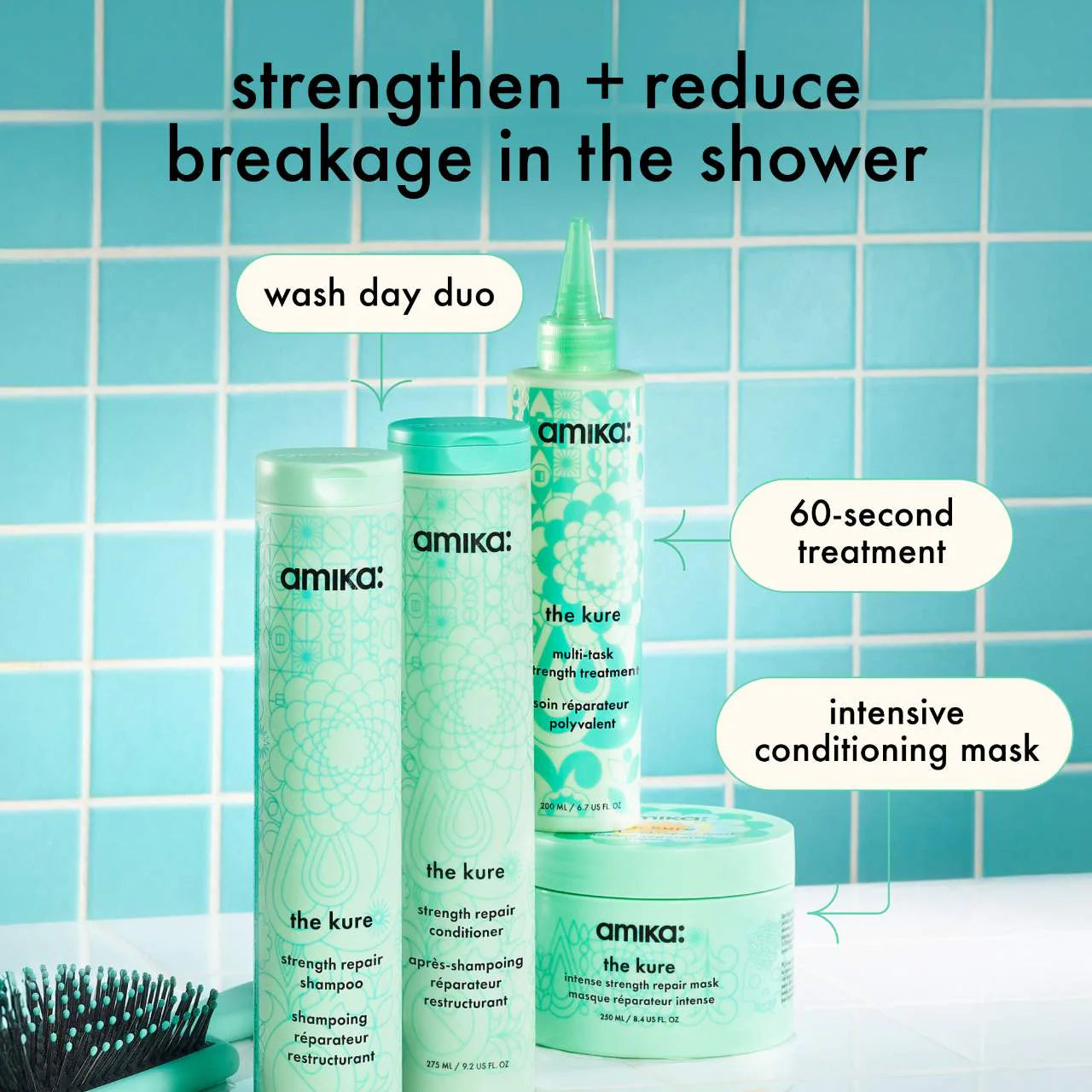 the kure strength repair conditioner 9.2 oz / 275 ml - amika