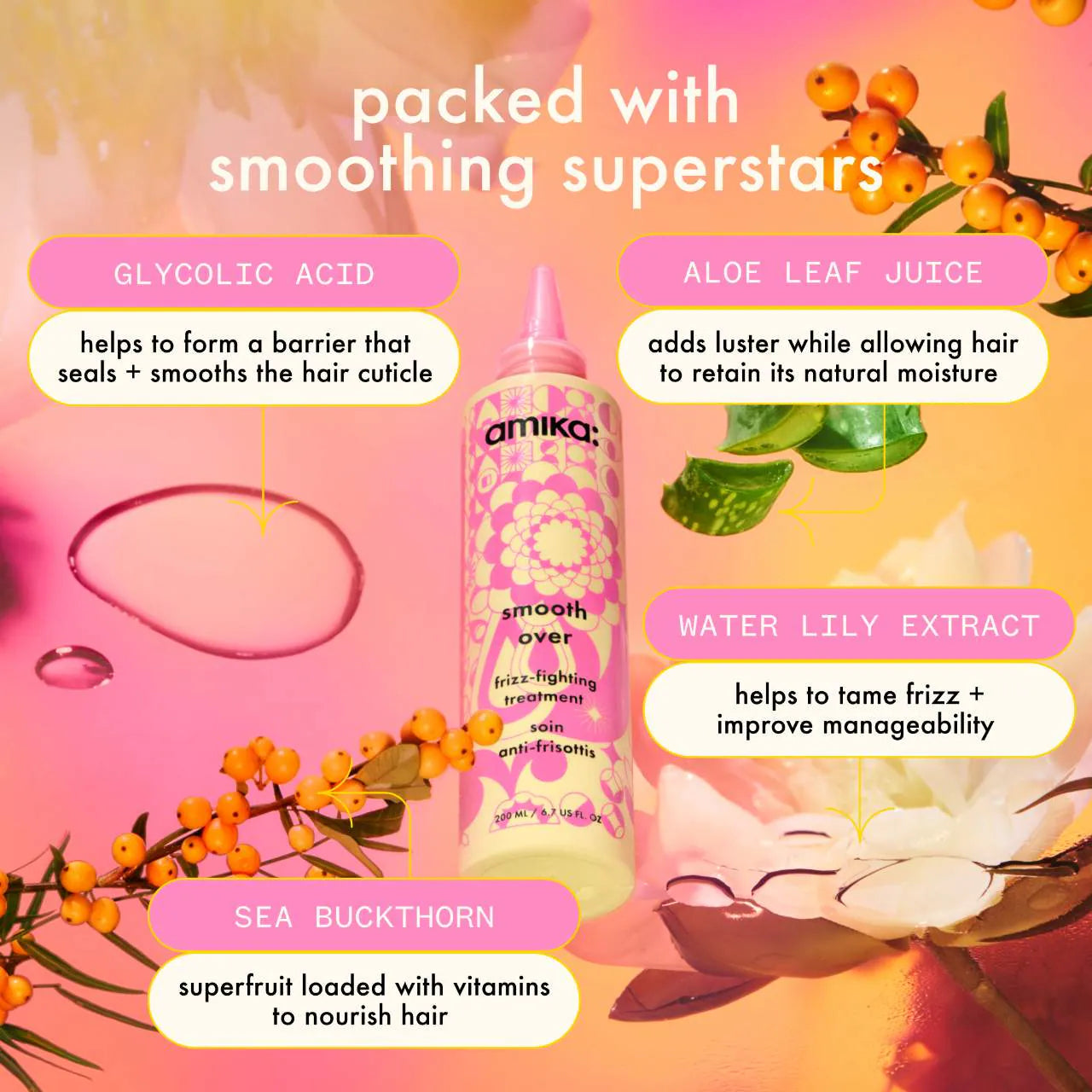 smooth over frizz-fighting treatment mask - amika