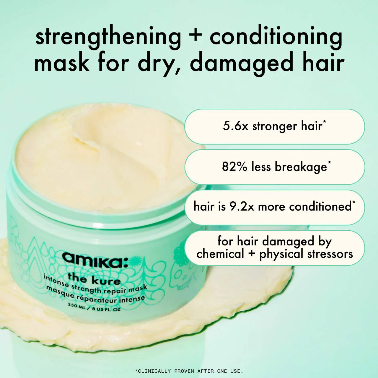 the kure intense strength repair mask - amika