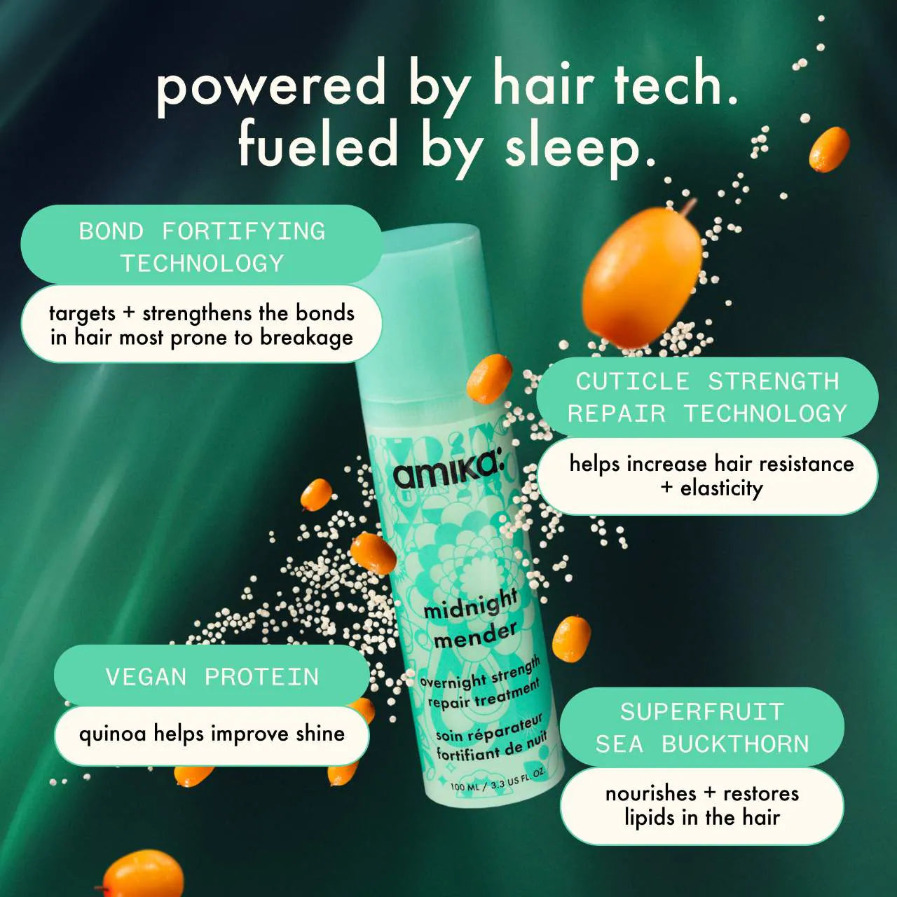 midnight mender overnight strength repair treatment mask - amika