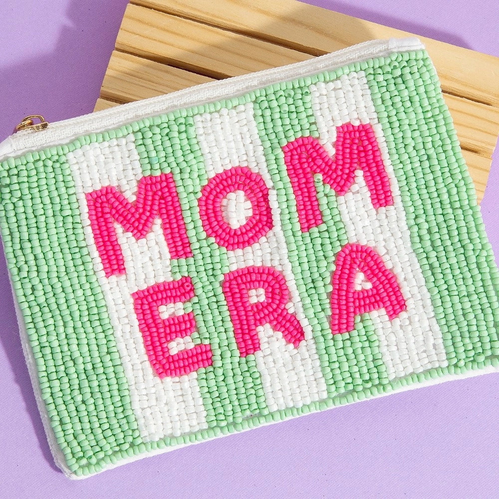 Mom Era Beaded Coin Purse