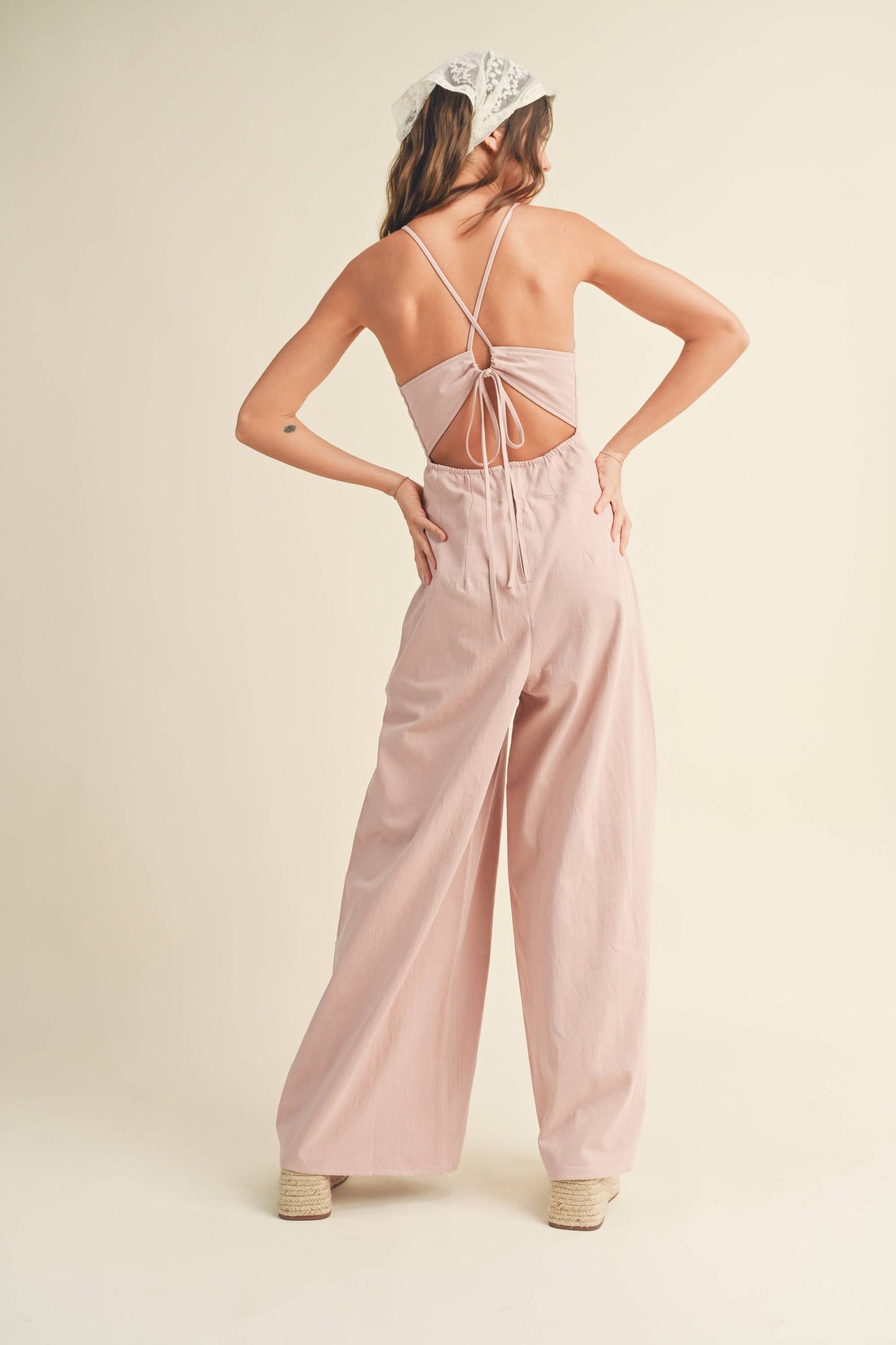 BRANDY WASHED COTTON JUMPSUIT