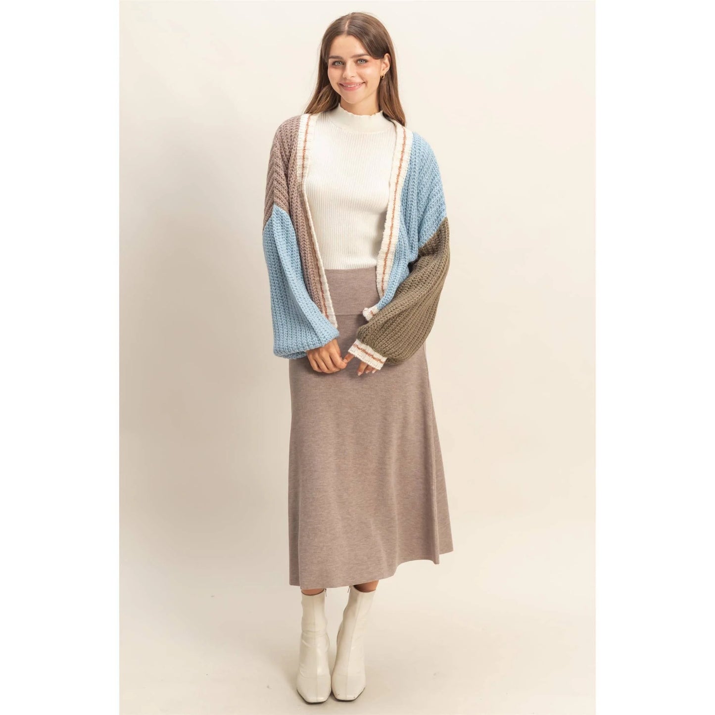 Color Black Cardigan