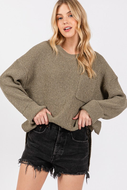 Crewneck Sweater Top