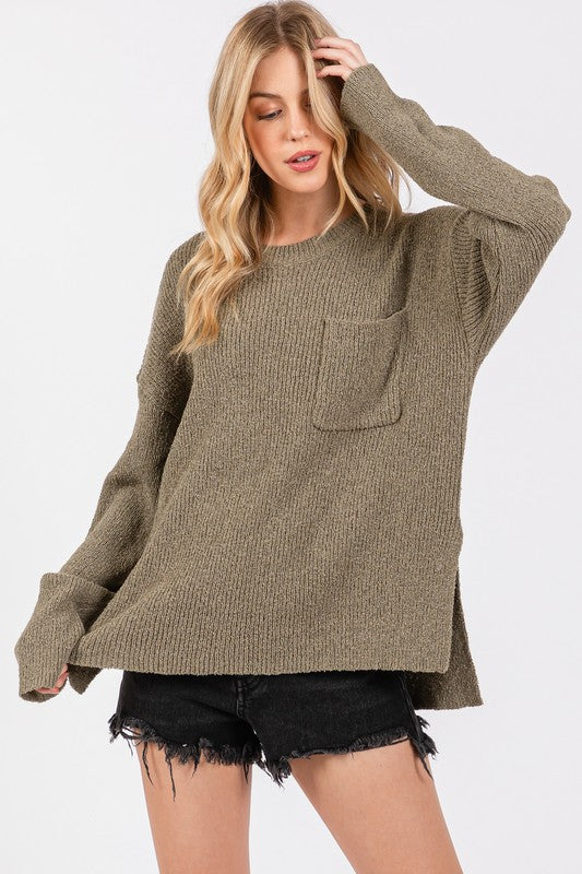 Crewneck Sweater Top