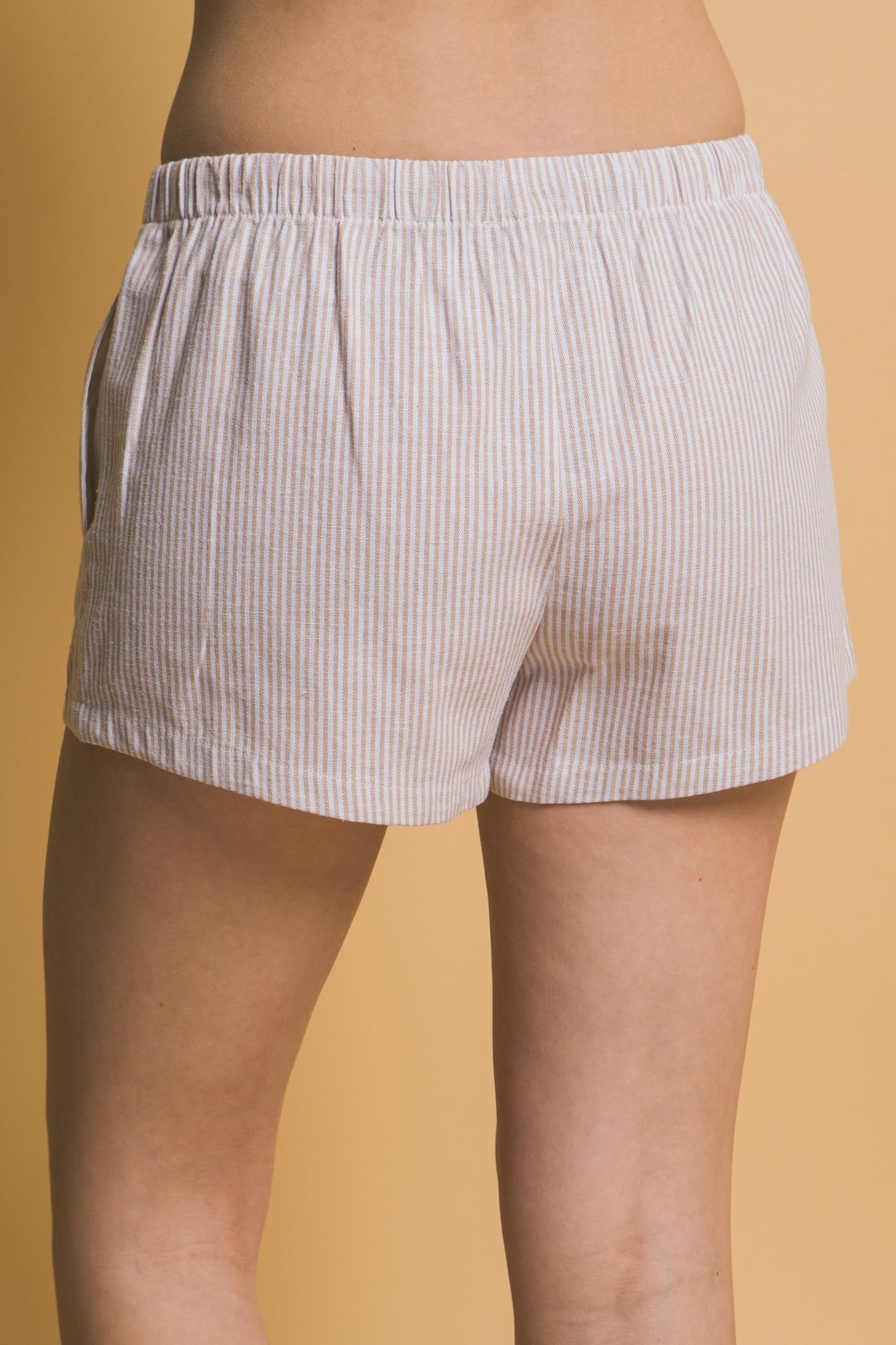 Stripe Linen Shorts
