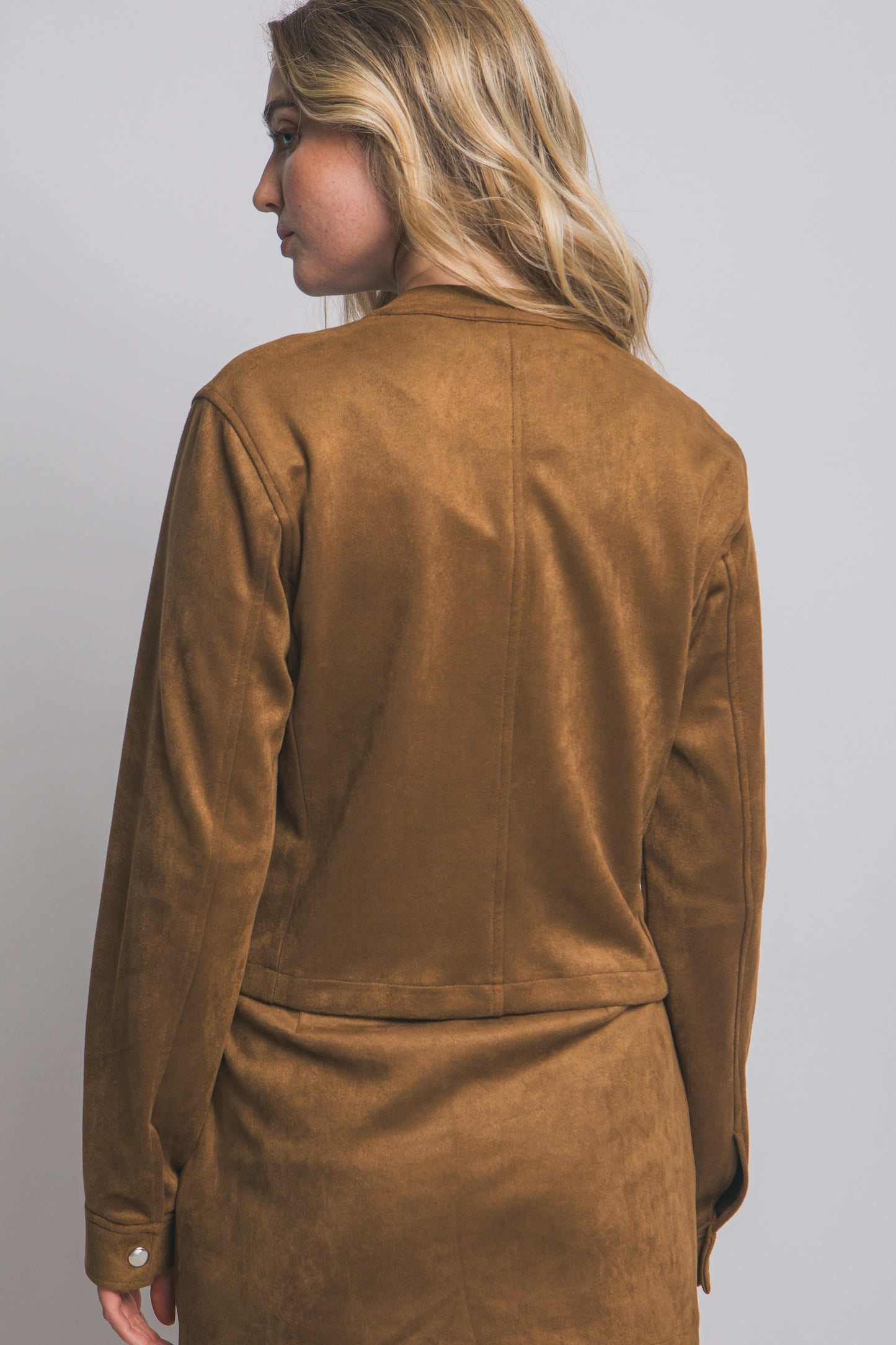 Faux Suede Jacket