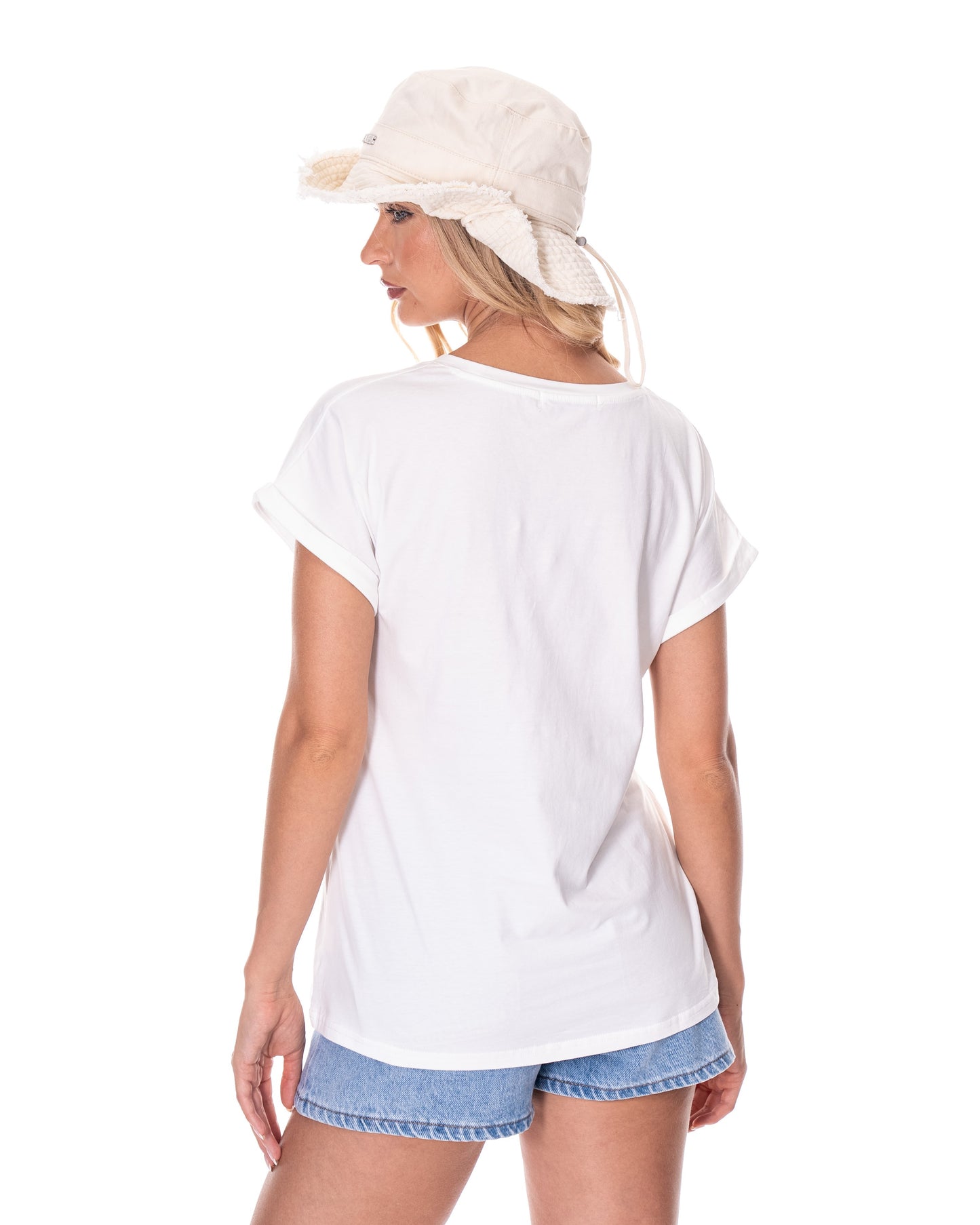 Crochet Pocket Patch T-Shirt