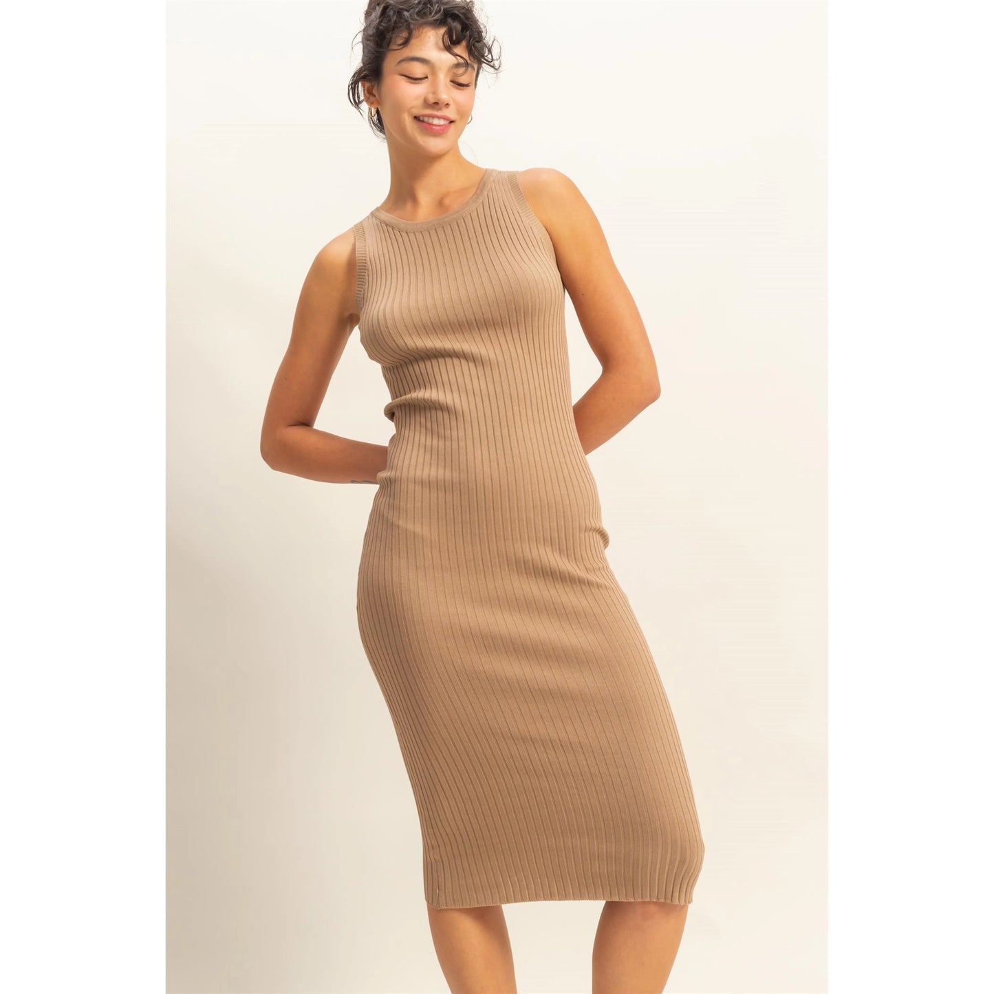 Dreamy love ribbed midi dress
