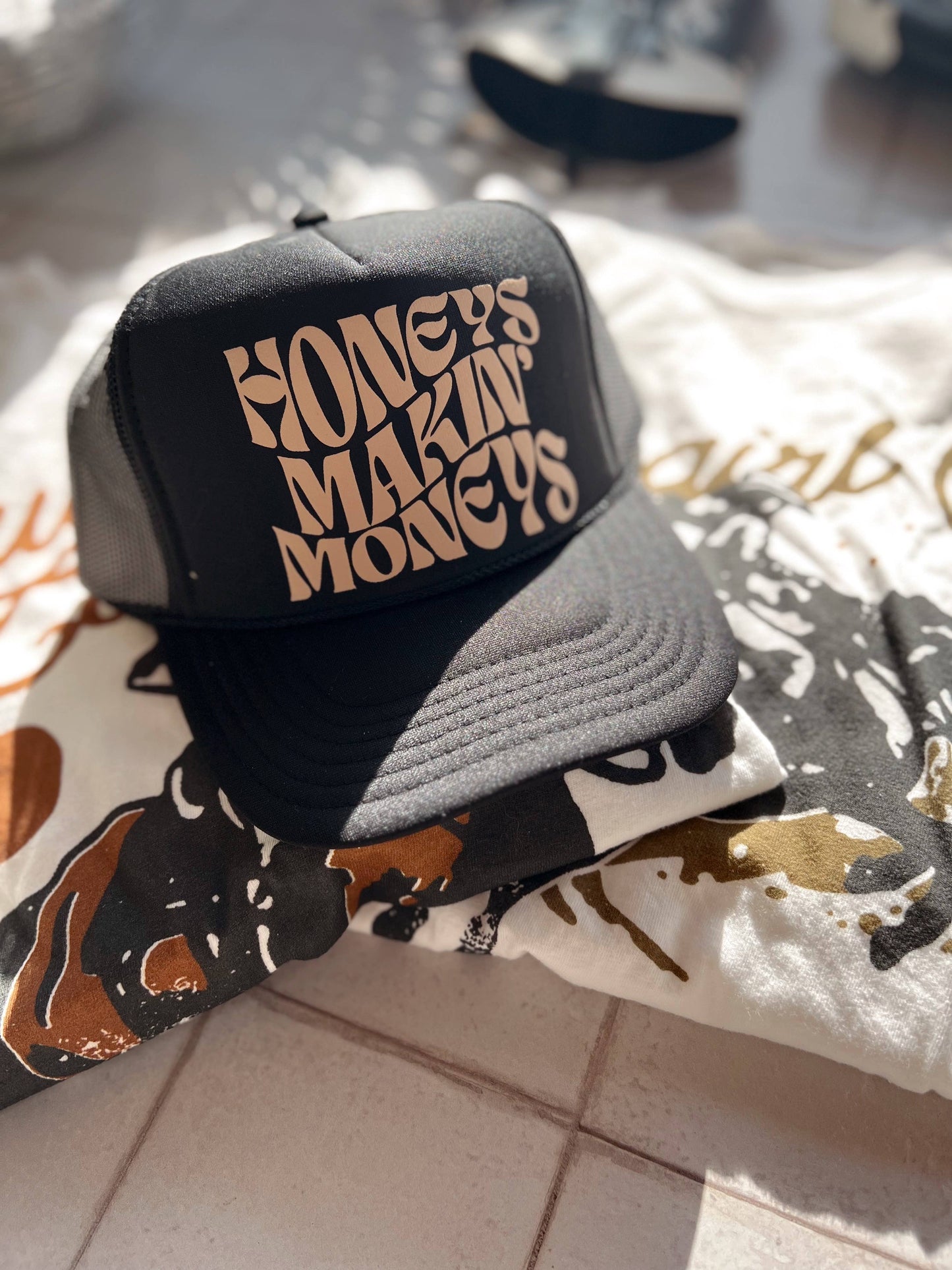 Honeys Makin’ $ Woman Owned Trucker Hat - Black