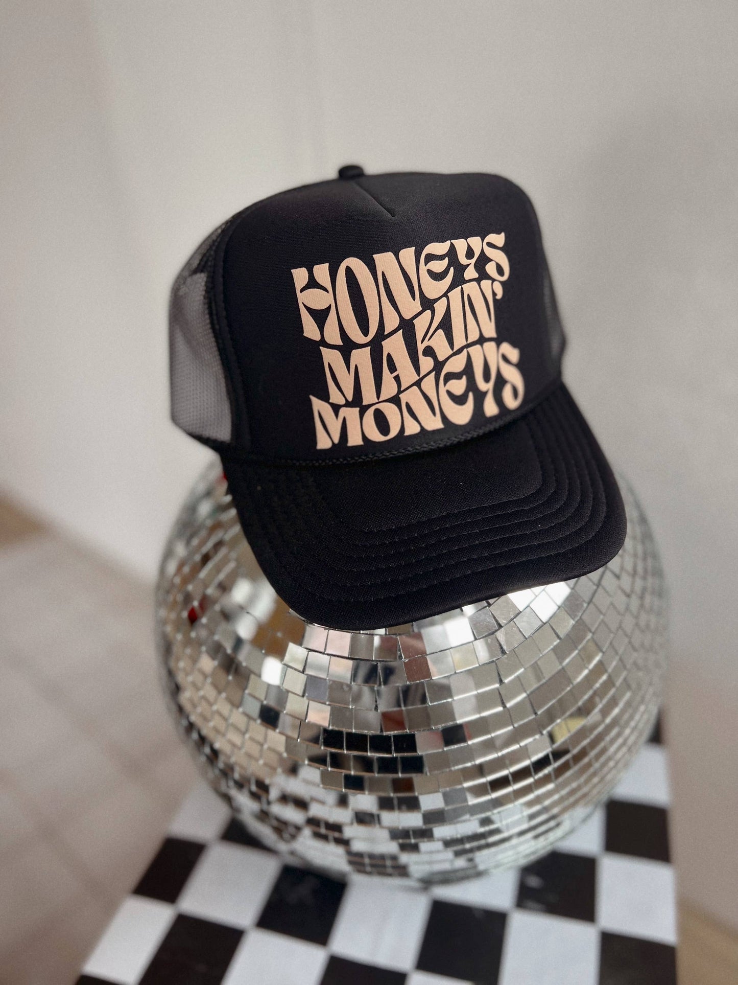 Honeys Makin’ $ Woman Owned Trucker Hat - Black