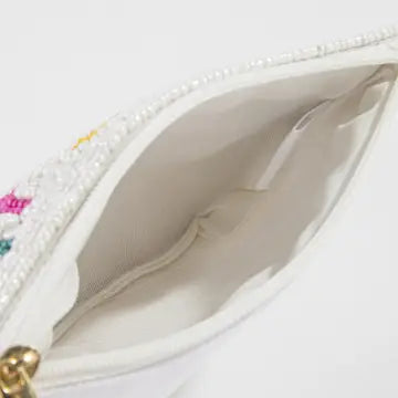 God Is Good Floral Beaded Coin Purse