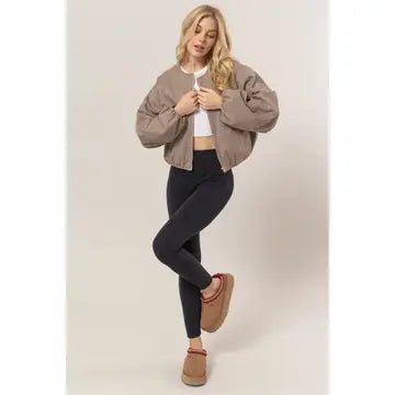Herringbone Balloon Jacket