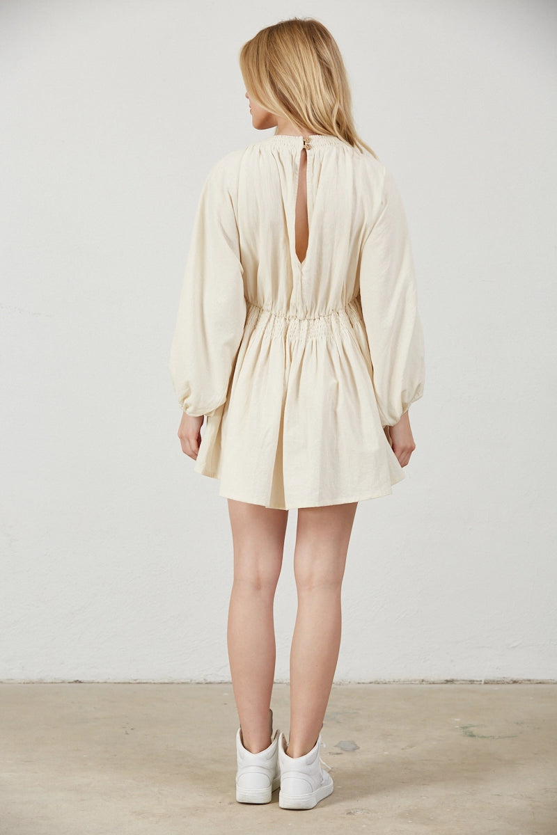 Billowy Sleeves Dress