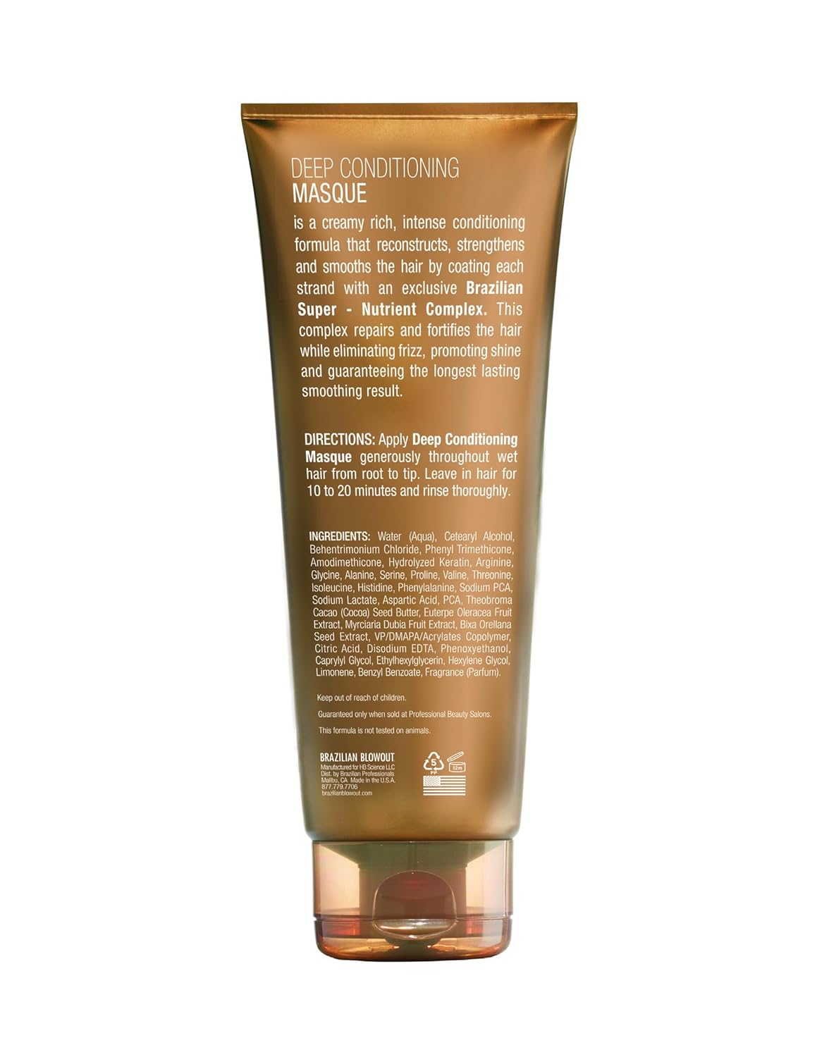 Brazilian Blowout Deep Conditioning Masque,8 Fl Oz