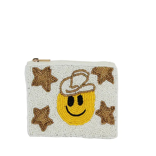 Happy Face Cowboy coin purses