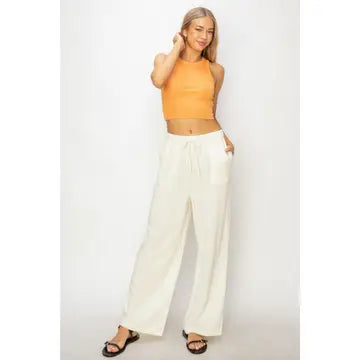 Linen Wide Leg Pants